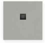 Zuhanytálca négyzet SAT Alek 90x90 cm öntött márvány szürke SATALEK90QS