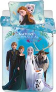 Disney Jégvarázs Nature is Magical gyerek, ovis ágyneműhuzat 100×135 cm, 40×60 cm