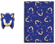Sonic a sündisznó Spin Dash polár takaró és forma párna szett