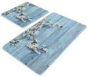 Kék fürdőszobai kilépő szett 2 db-os 60x100 cm – Mila Home