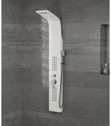 Alegre WHITE zuhanypanel, rozsdamentes acél