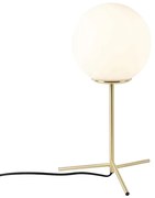 Art Deco asztali lámpa sárgarézzel és opálüveggel 45,5 cm - Pallon