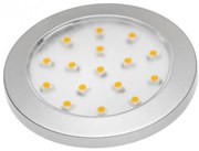 LED Lámpatest, LUMINO, meleg fehér, 60mm, felületre szerelhető, 12V, 80lm, 1,5W, kábellel, csatlakozóval
