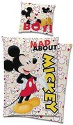Disney Mickey Mad ágyneműhuzat 140×200cm, 70x90 cm