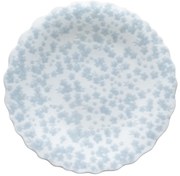 Kék tányér 21 cm Slåpeblom kollekció - Wik & Walsøe