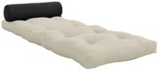 Szürkésbézs futon matrac 70x200 cm Wrap Beige/Dark Grey – Karup Design