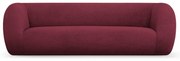 Borvörös buklé kanapé 230 cm Essen – Cosmopolitan Design