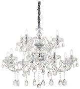 Ideal Lux - Kristály csillár láncon CONTINENTAL 12xE14/40W/230V átm. 86cm átlátszó