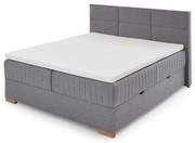 Szürke ágyneműtartós boxspring ágy 160x200 cm Tambo – Meise Möbel