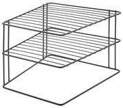 Fekete rozsdamentes acél kiegészítő polc 25x25 cm Palio – Metaltex