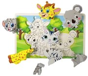 Rappa fa puzzle állatok, 8 darab