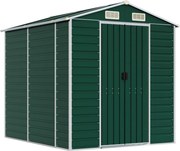 vidaXL zöld horganyzott acél kerti fészer 191 x 215 x 198 cm