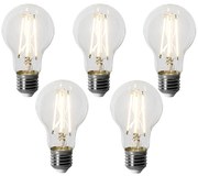 5 darabos E27 dimmelhető LED izzókészlet A60 6W 500 lm 3000K