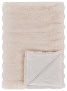 Krémszínű műszőrme takaró 130x180 cm Galena – House Nordic