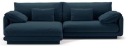 Sötétkék sarokkanapé (bal oldali) Torino – Micadoni Home