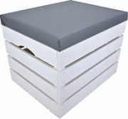 Fenyő Láda Kárpitozott Tárolórekesz Ülő Puff