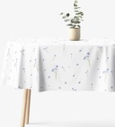 Goldea ovális teflonos terítő - kék búzavirág 120 x 160 cm