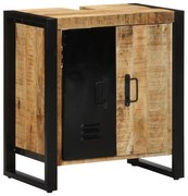 Fürdőszobai Szekrény 55x35x60 cm Tömör Fa Durva Mangó