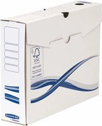 Archiválódoboz, A4, 80 mm, FELLOWES Bankers Box Basic, kék-fehér (IFW4460103)