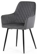 Szürke Bársony Étkezőszék. DCH-215 GREY4