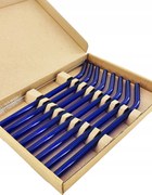 Szívószál üveg ivócső többfunkciós Eko 8db Kobalt Hajlított