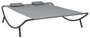 antracitszürke kültéri szövet napozóágy