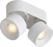 Modern mennyezeti spotlámpa fehér GU10 50mm 2-fényforrású dönthető - Echo