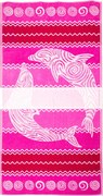 PANTELLERIA Strandtörölköző pink 165x90cm