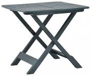 zöld műanyag összecsukható kerti asztal 79 x 72 x 70 cm