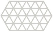 Triangles világosszürke szilikon edényalátét - Zone