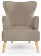 Bézs füles fotel Noemye – Bonami Selection