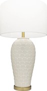 Cosmolight modern asztali lámpa murcia fehér sárgaréz cost01033br-wh