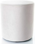 Doti B bársony puff világosszürke