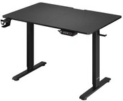 Casaria® Magasságban állítható irodai asztal 110x60x118 cm - fekete