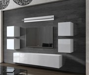 Prince Concept 41 nappali bútor szett magasfényű fehér (240CM)