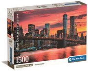 New York East River 1500 db-os Compact puzzle Clementoni