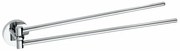 SAPHO XR405 X-Round dupla törülközőtartó,forgatható, 42 cm, ezüst
