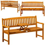 Deuba Kerti pad asztalkával 153 cm - eukaliptusz