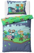 Gyermek ágynemű Minecraft Up to Battle , 140 x 200cm, 70 x 90 cm, 70 x 90 cm