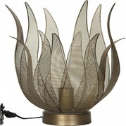 Éjjeli Asztali Lámpa Arany Virág Loft Fém E27 hálószoba nappali 35cm