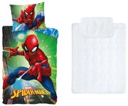 Pókember gyerek, ovis ágyneműhuzat és paplan/párna szett 100x135 cm 40x60 cm (City lights)