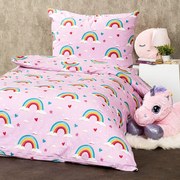 4Home Rainbow gyerek pamut ágyneműhuzat, 140 x 200 cm, 70 x 90 cm, 140 x 200 cm, 70 x 90 cm