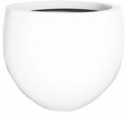 Jumbo Orb virágcserép, fényes fehér, többféle méretben - Pottery Pots méret: M - h 93 cm, ⌀ 110 cm