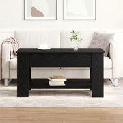 Fekete Tölgy Kávézóasztal - 101x49x52 cm Műanyagból készült