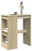 sonoma tölgy szerelt fa bárasztal tárolókkal 90x47,5x103,5 cm
