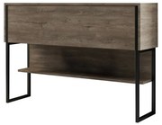 Luxe Walnut and Black komód