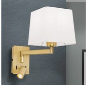 Orion WA 2-1469/1- LED CARLTON fali lámpa 1xE27/40W + LED/3W fehér/arany