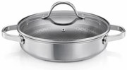 Tescoma SteelCRAFT mély serpenyő fedővel  átmérő 24 cm, 2 fogantyúval, 24 cm