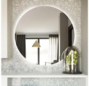 Baltica Design - LED fürdőszobai tükör BRIGHT, beépített LED háttérvilágítással, 15W/230V, 6500K, átm. 70 cm, IP65