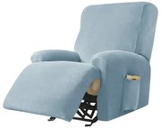 Relax Fotel Huzat (bársonyos, 1 üléses, égszínkék, rugalmas)